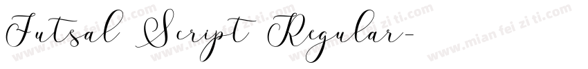Futsal Script Regular字体转换
